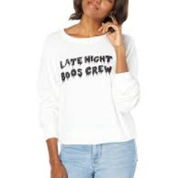 WILDFOX NEW LATE NIGHT BOOS CREW SOFT SWEATSHIRT SIZE MED 1239 - Picture 1 of 7